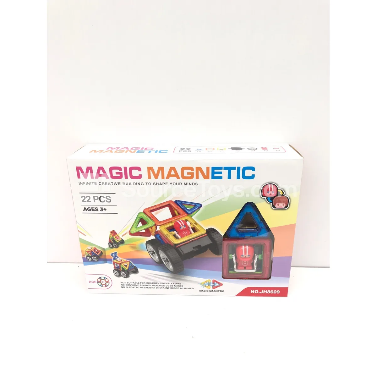 Magnetic Building Tiles Vehicle Set (22pcs) Magnetic Building Tiles Vehicle Set (22pcs)
