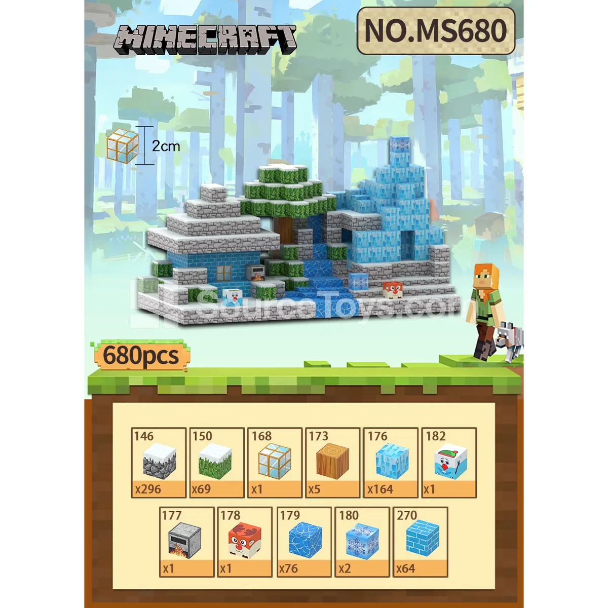 Ice Tower Snow World Building Blocks (680pcs) Ice Tower Snow World Building Blocks (680pcs)