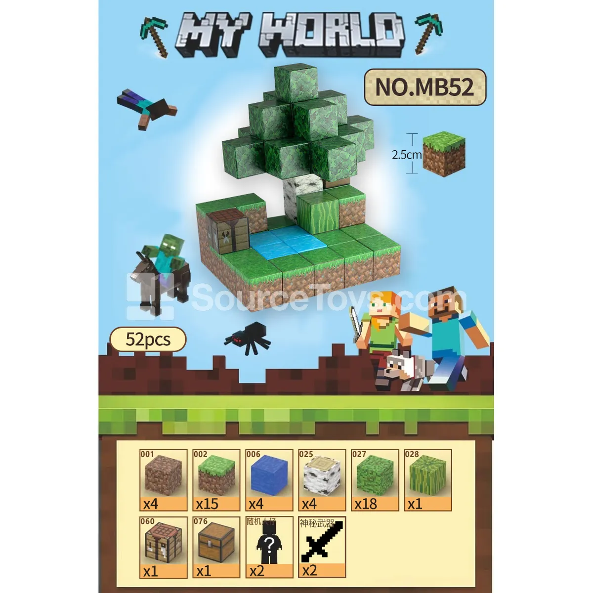 Minecraft Mini Forest Playset (52pcs) Minecraft Mini Forest Playset (52pcs)