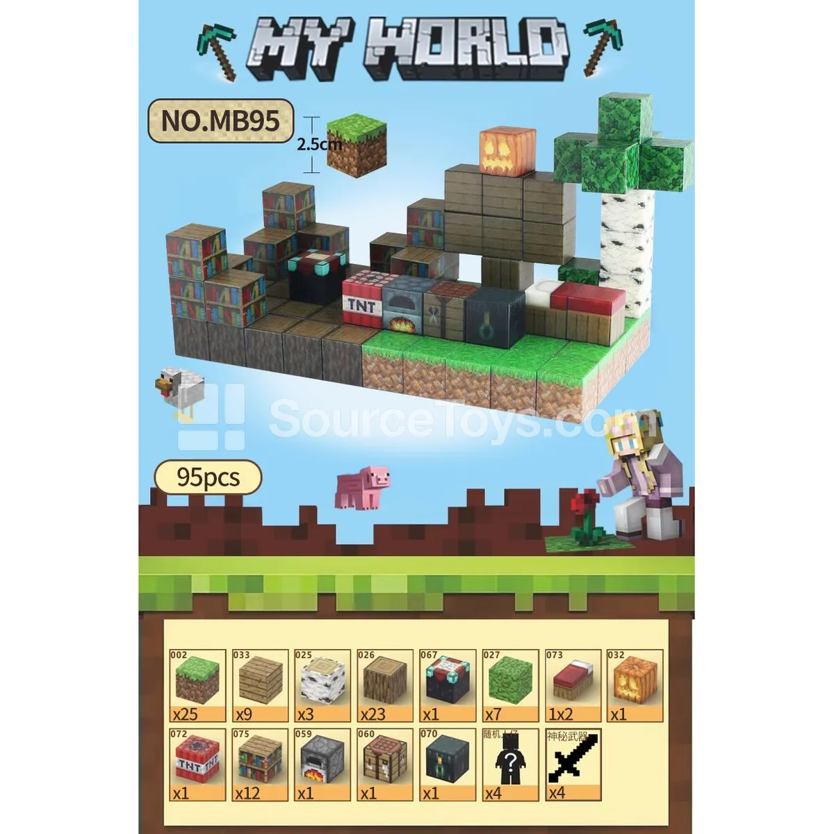 Minecraft Jungle Cabin Building Set (95pcs) Minecraft Jungle Cabin Building Set (95pcs)
