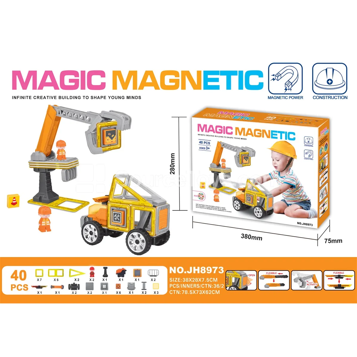 Magnetic Building Blocks (40pcs)