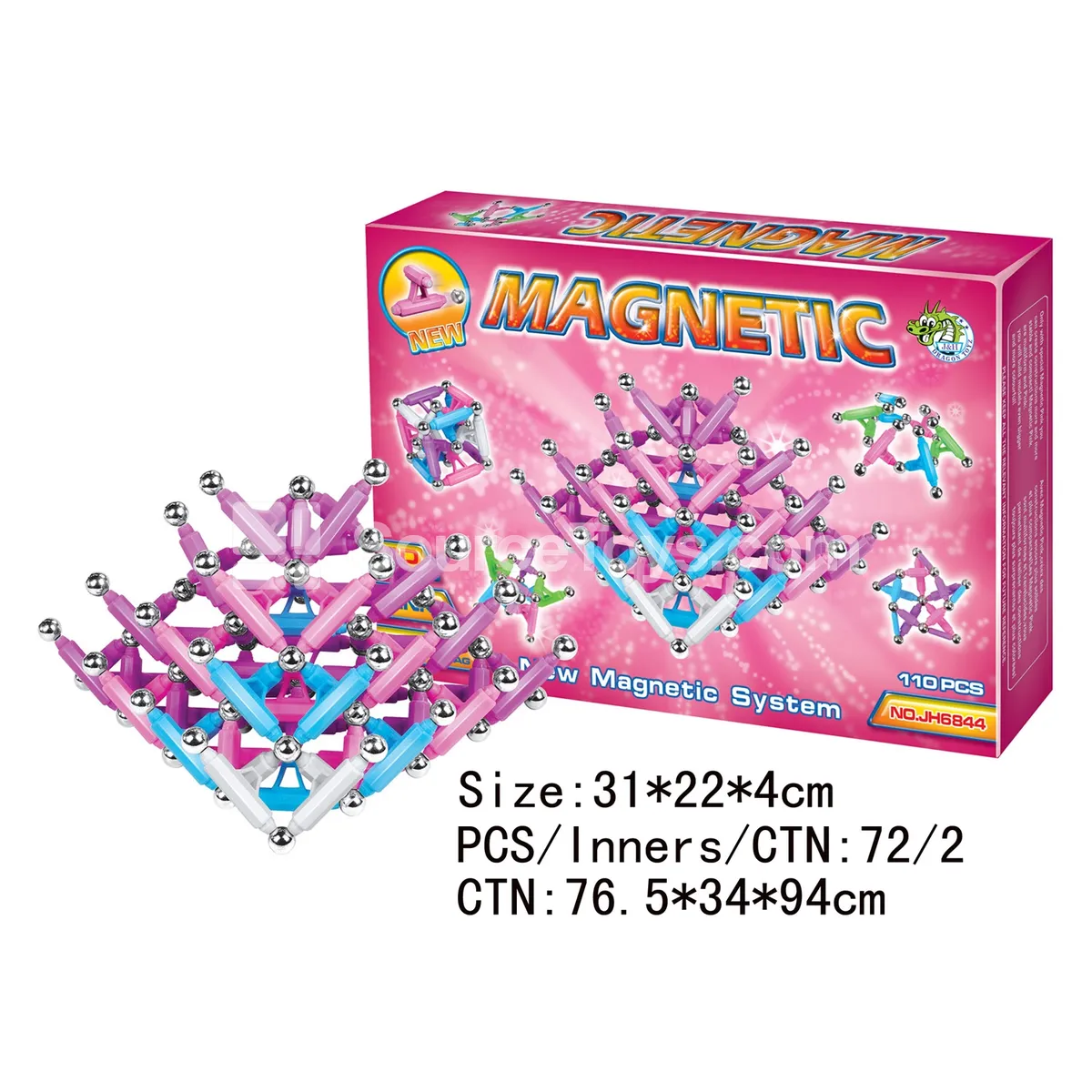 Magnetic Building Blocks 110PCS Magnetic Building Blocks 110PCS