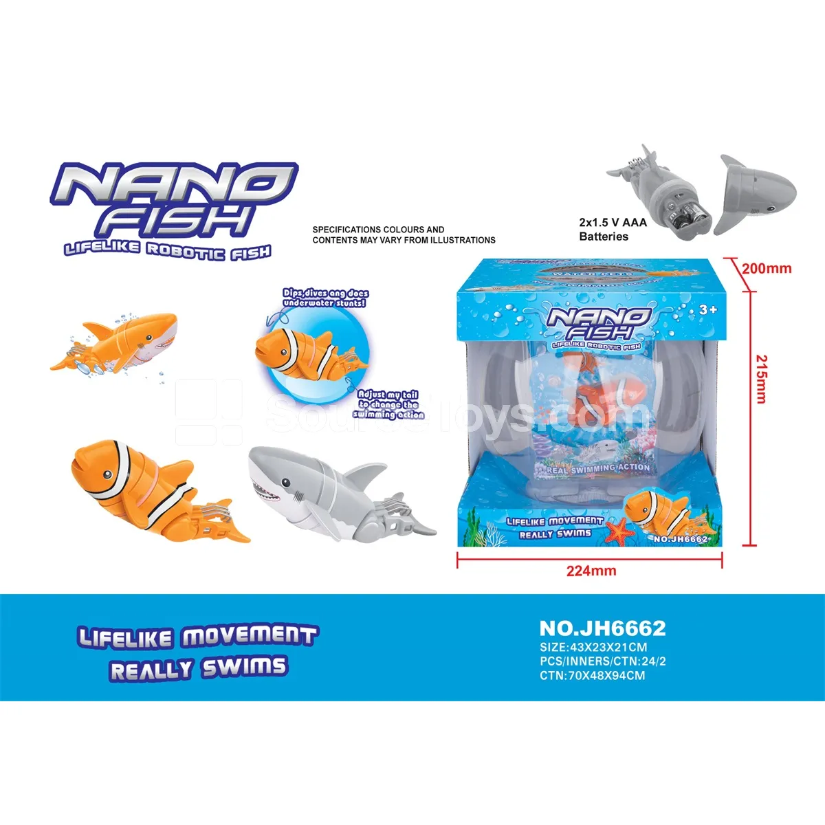 Large Electric Fish Set Large Electric Fish Set