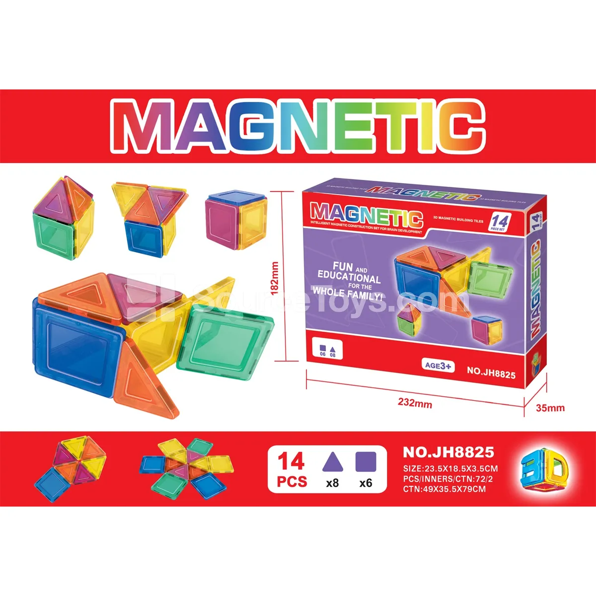 Magnetic Building Tiles (14pcs) Magnetic Building Tiles (14pcs)