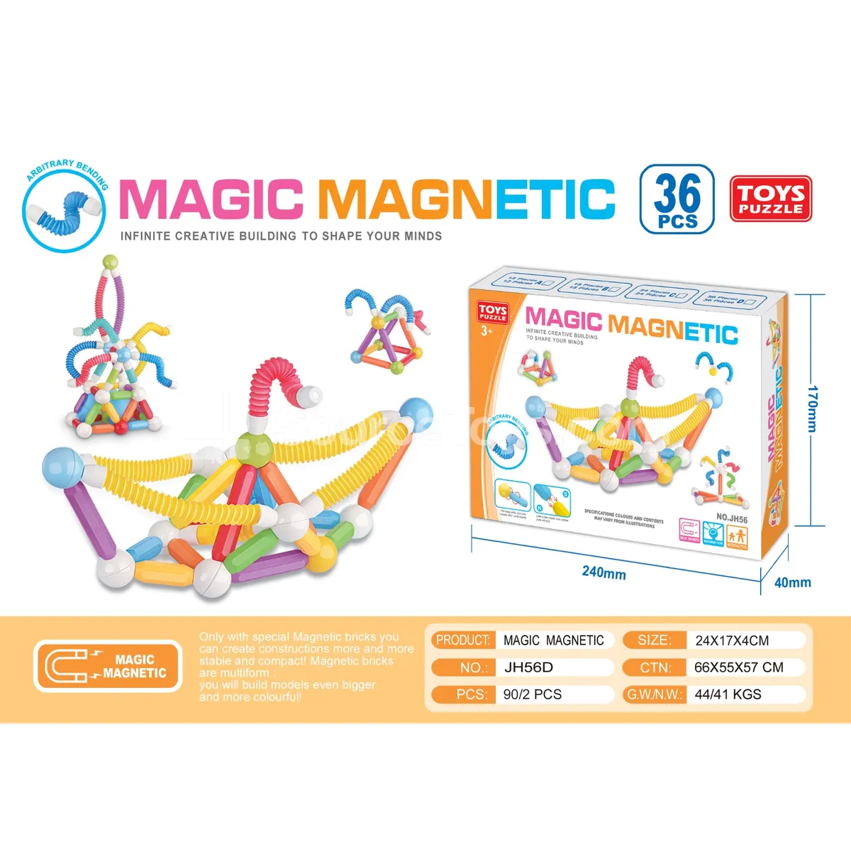 Magnetic Sticks 36pcs Magnetic Sticks 36pcs