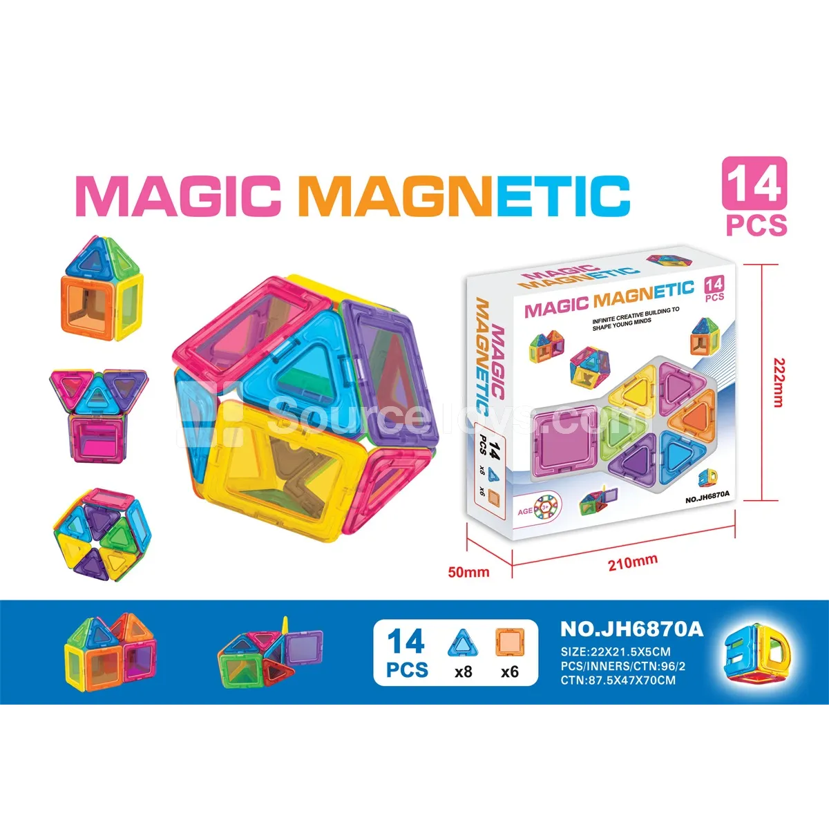 Magnetic Building Tiles (14pcs) Magnetic Building Tiles (14pcs)