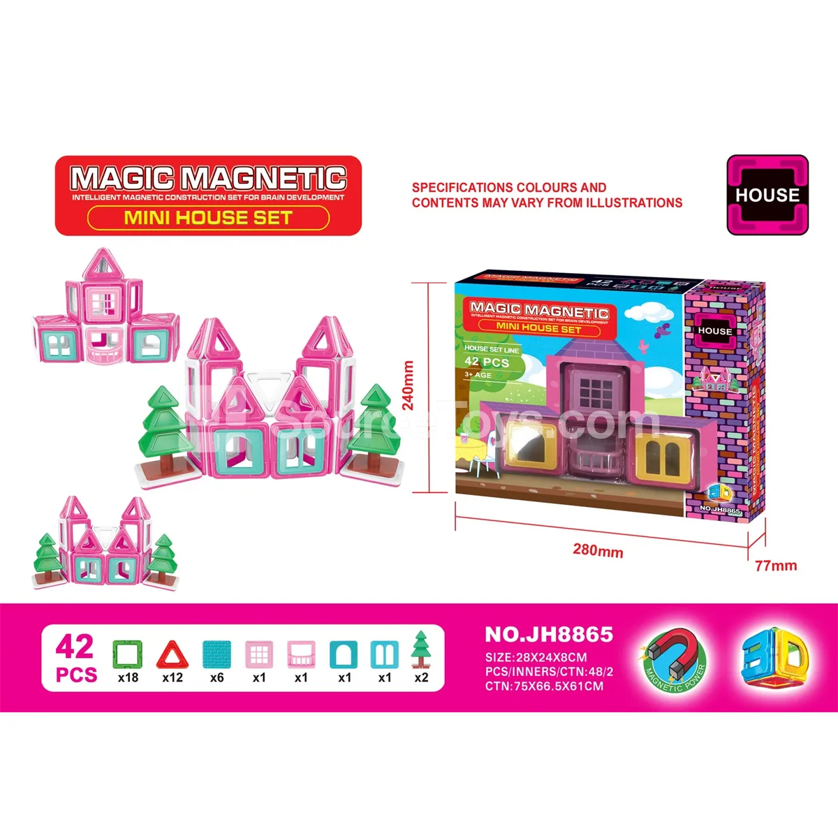Magnetic Building Blocks 42pcs Magnetic Building Blocks 42pcs