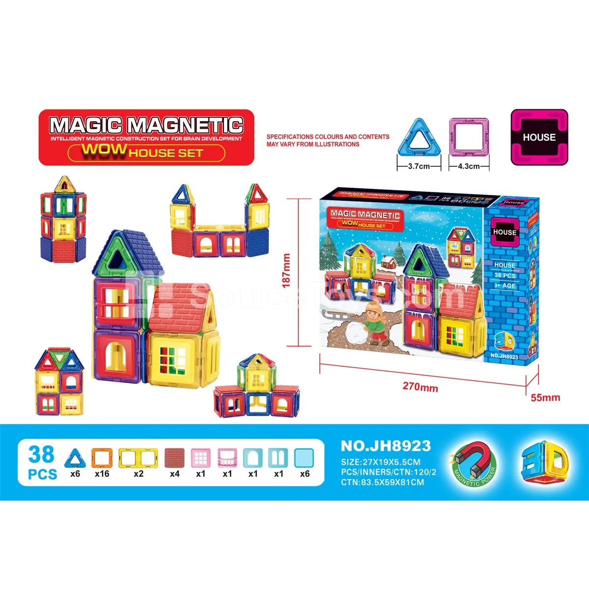 Magnetic Building Tiles (38PCS) Magnetic Building Tiles (38PCS)