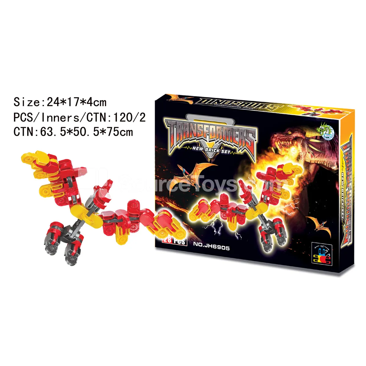 Transformable Dinosaur Building Blocks (28 PCS) Transformable Dinosaur Building Blocks (28 PCS)