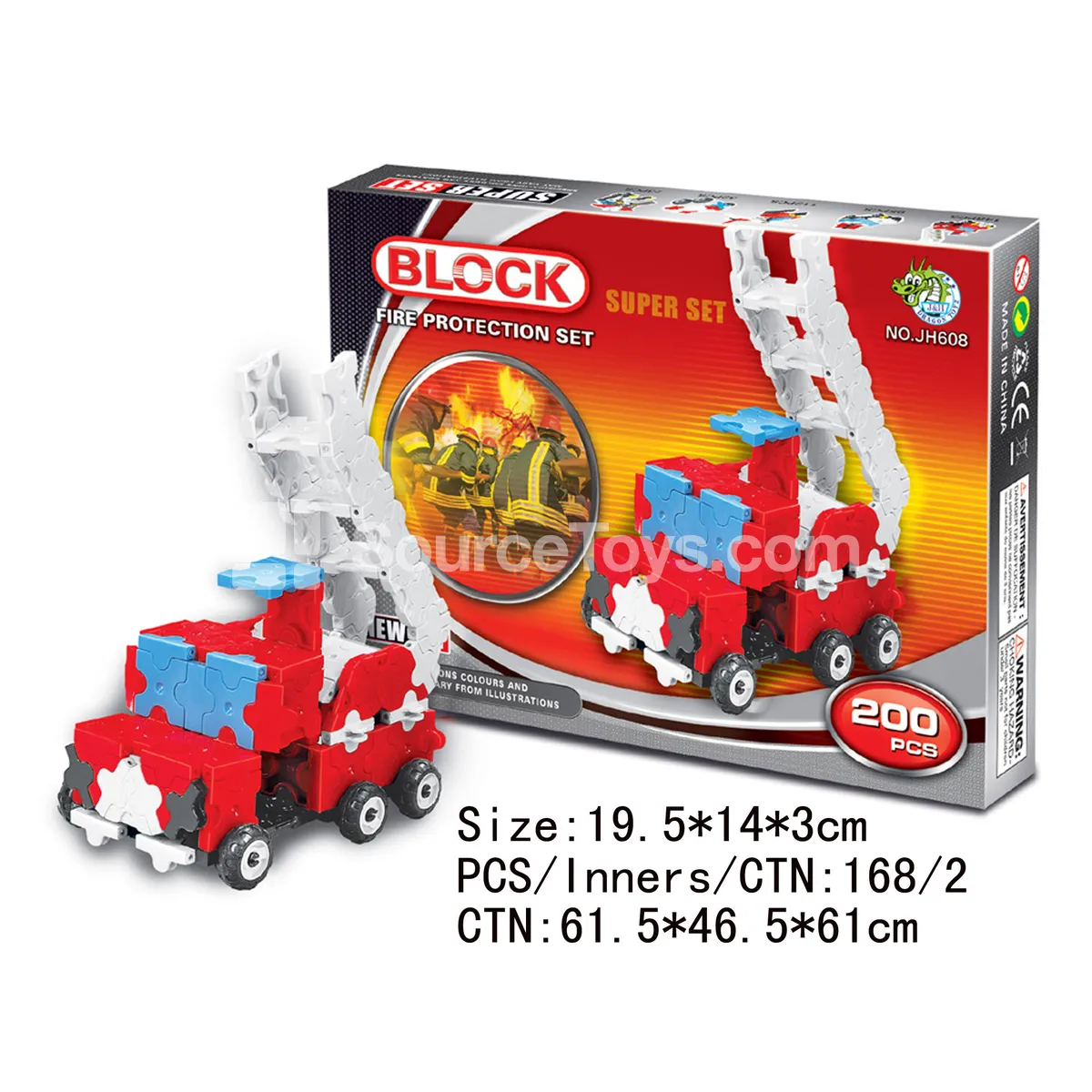 Fire Truck Building Blocks Set (200 PCS) Fire Truck Building Blocks Set (200 PCS)