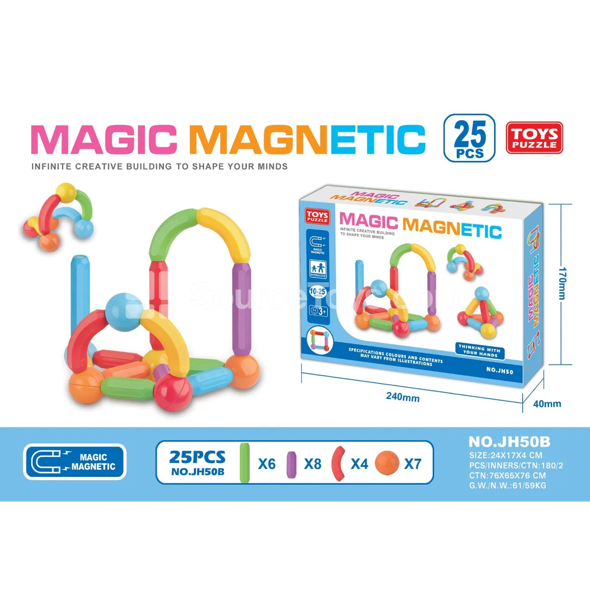 Magnetic Sticks 25pcs Magnetic Sticks 25pcs