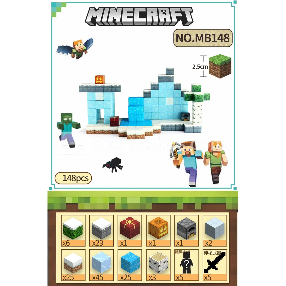 Minecraft Outskirts Building Blocks (148pcs)