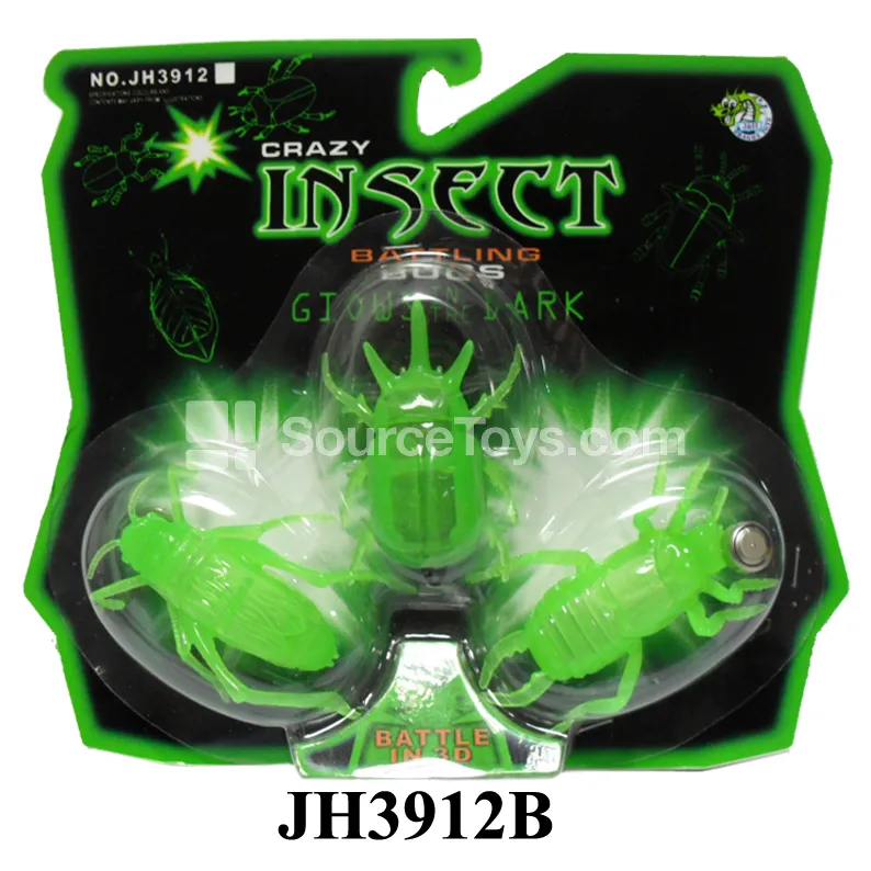Glow-in-the-Dark Electric Bouncy Insect (1 Insect + 2 Shells)
