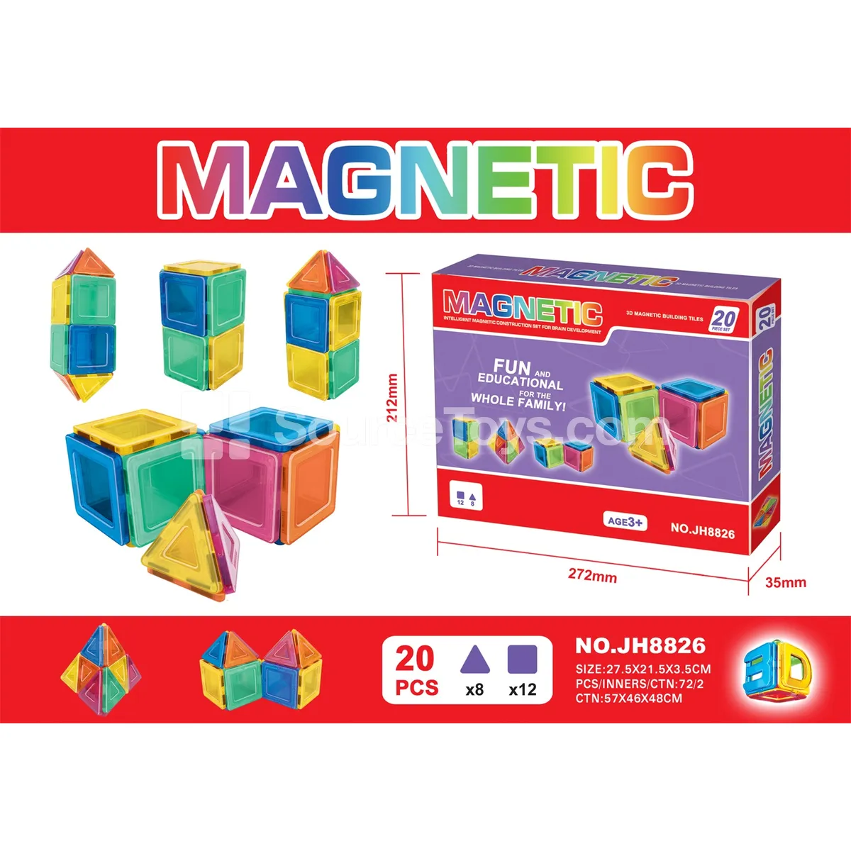 Magnetic Building Tiles (20pcs) Magnetic Building Tiles (20pcs)