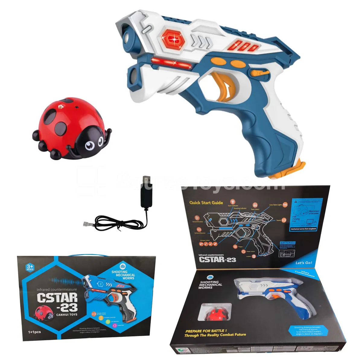 Infrared Battle Gun Set with Beetle & USB Infrared Battle Gun Set with Beetle & USB