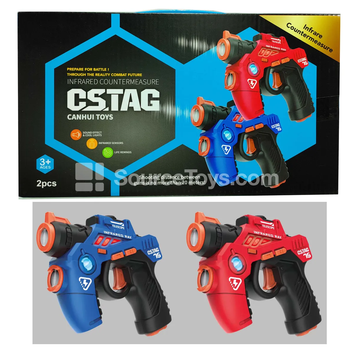 Infrared Battle Gun Set (2 pcs) Infrared Battle Gun Set (2 pcs)