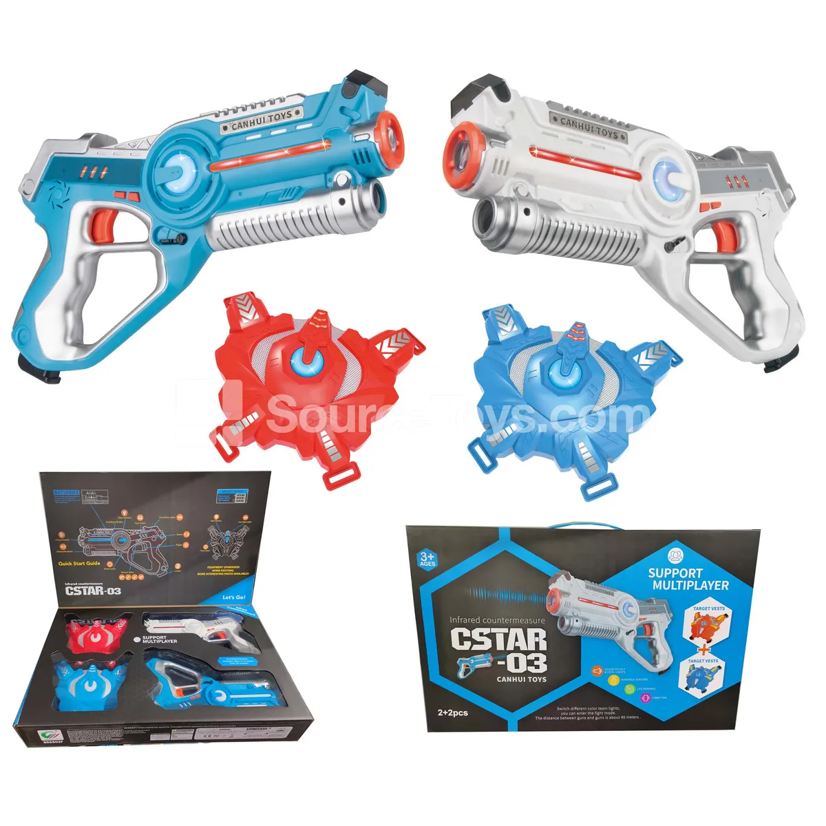 Infrared Battle Gun Set (2 Guns + 2 Vests)