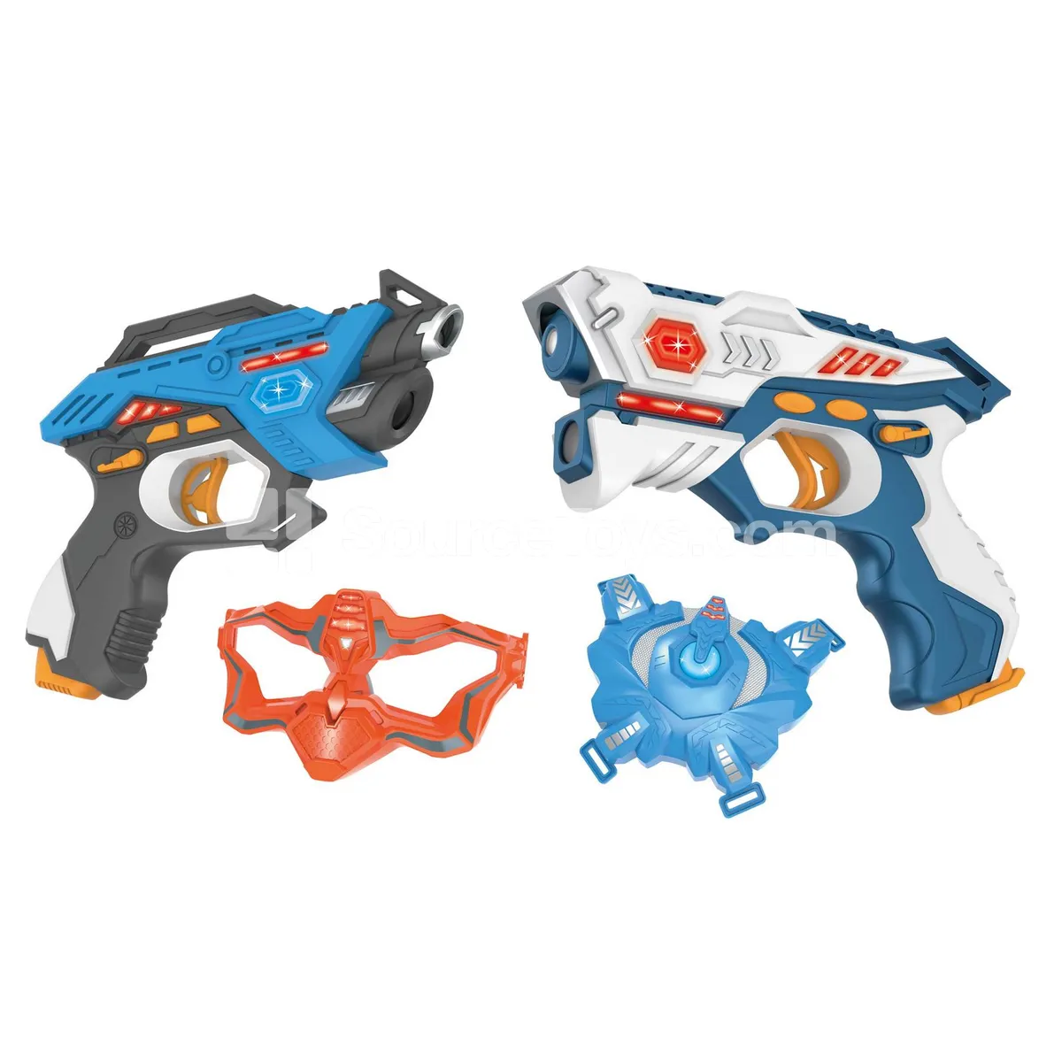 Battle Gun Set with Mask & Vest (8813 Blue + 8823 White)