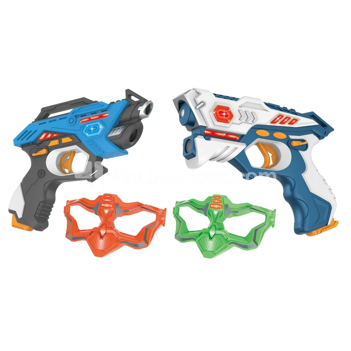 Battle Pistol Set with 2 Masks (Item No. 8813 Blue + 8823 White)