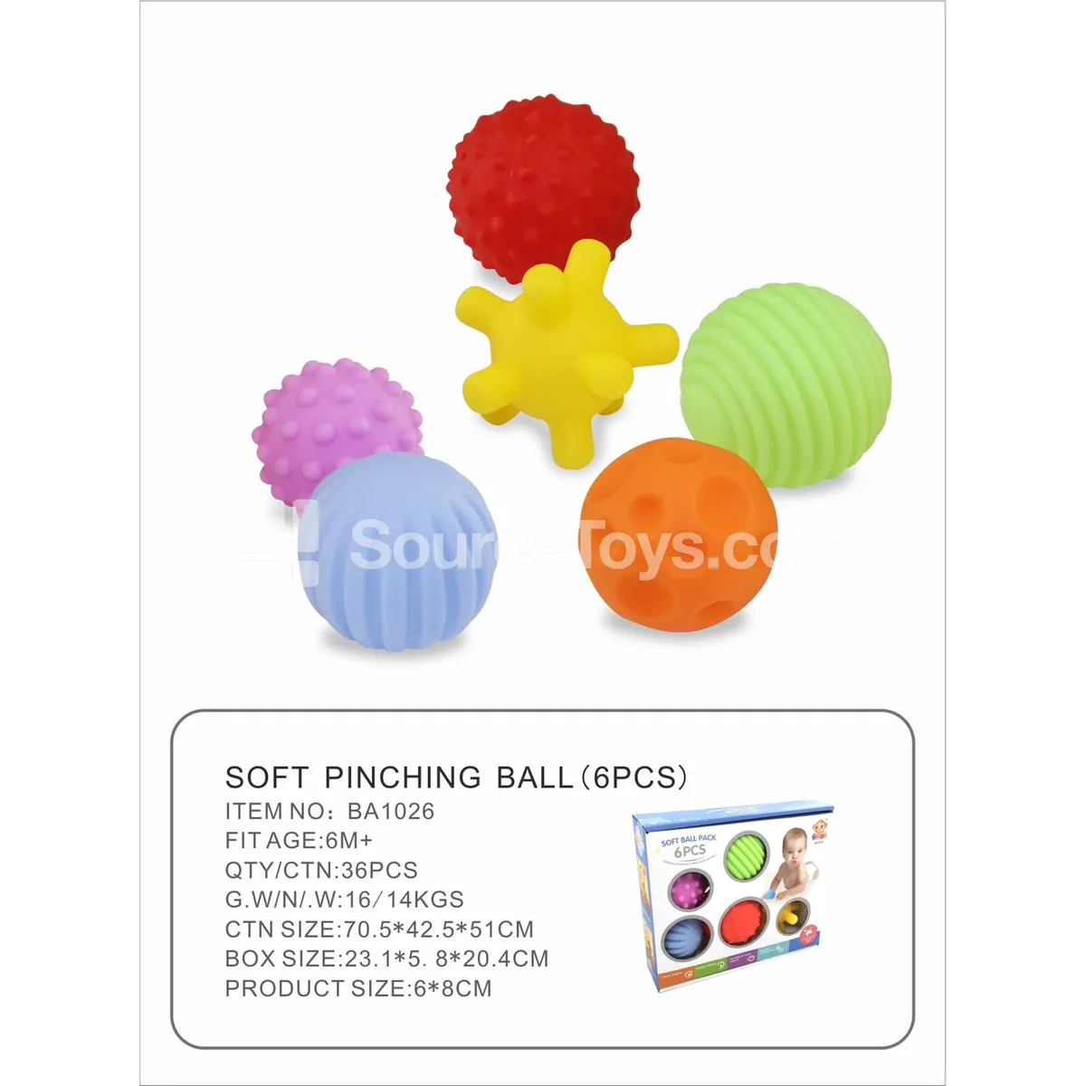Squeeze Balls (6 Pcs)