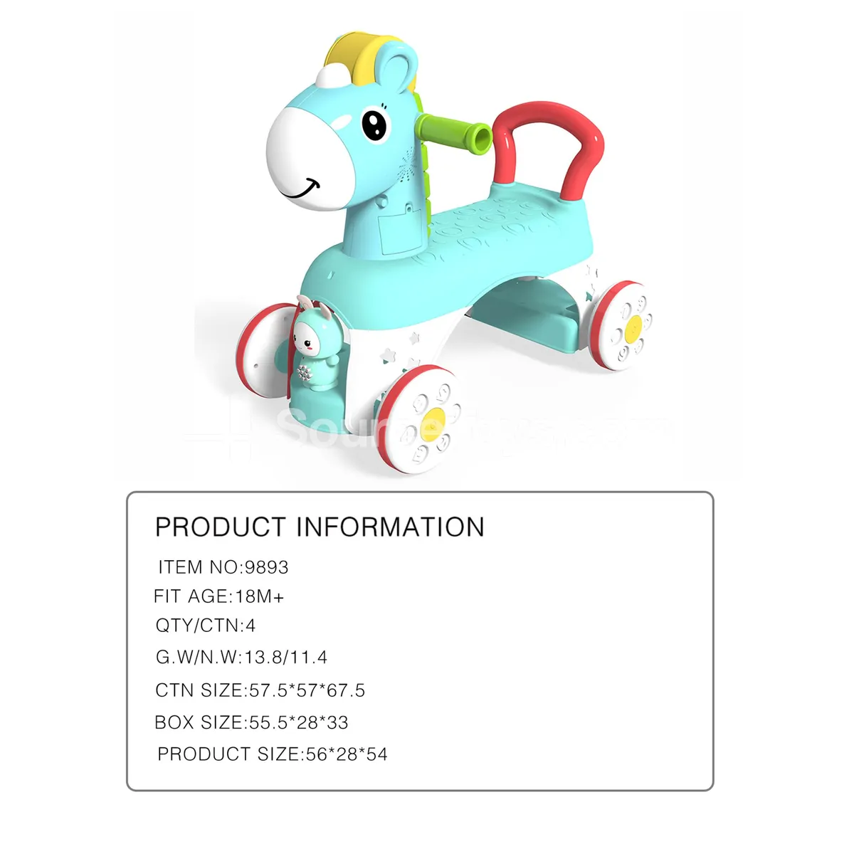Early Education Musical Ride-On Scooter