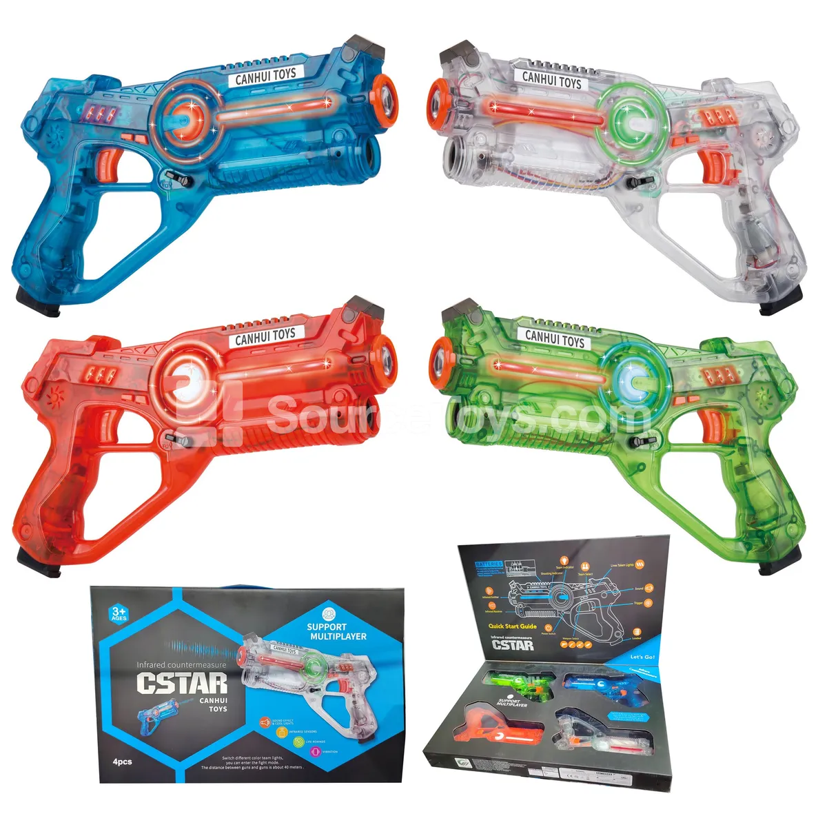 Infrared Battle Gun Set (4 pcs)