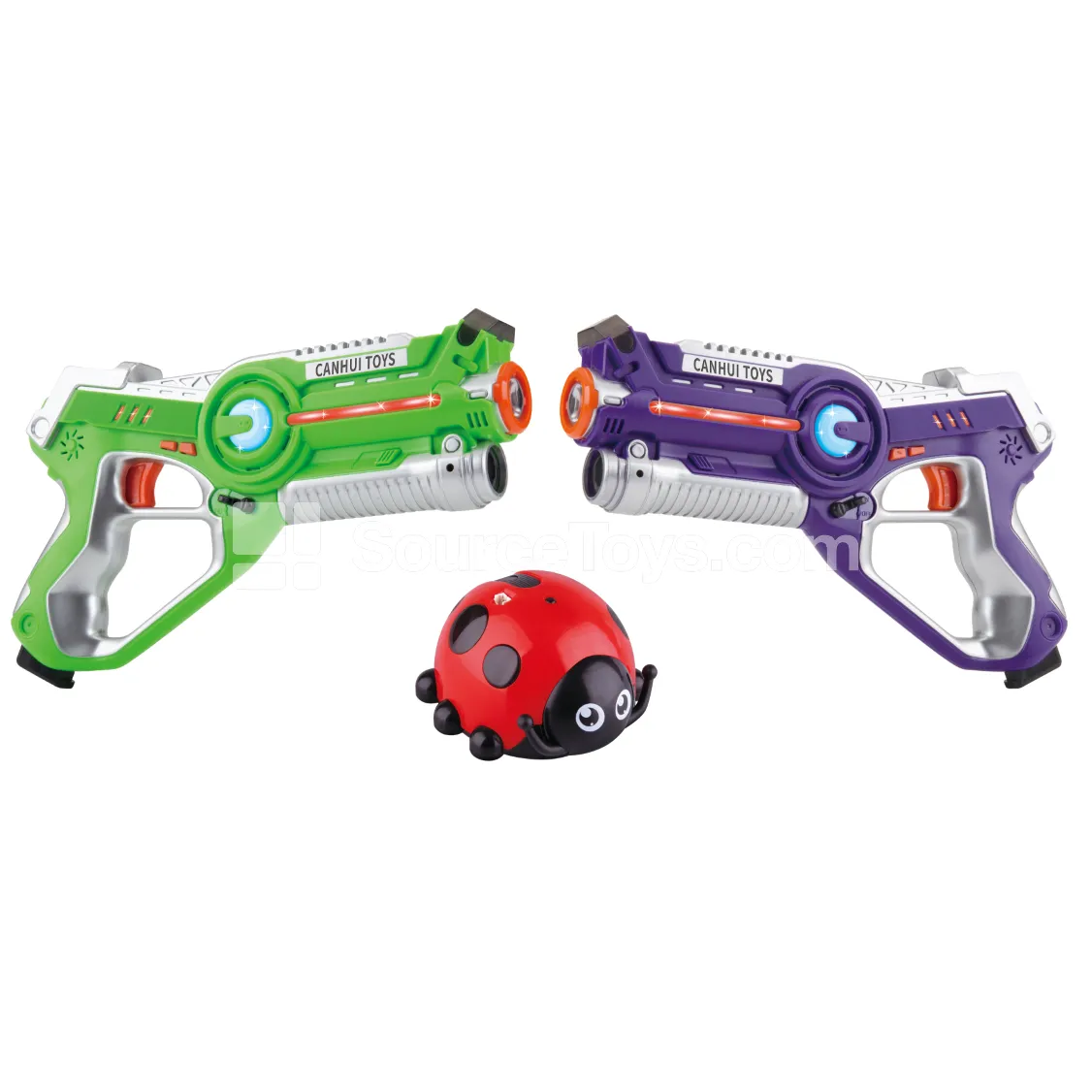 Infrared Battle Gun Set with 2 Guns, Beetle Target & USB Cable Infrared Battle Gun Set with 2 Guns, Beetle Target & USB Cable