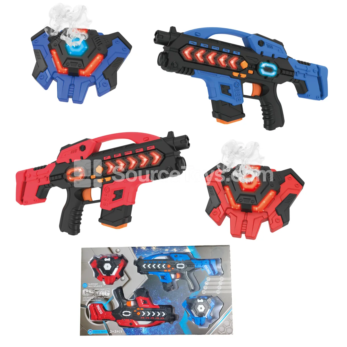 Infrared Battle Gun 2pcs + Vest 2pcs