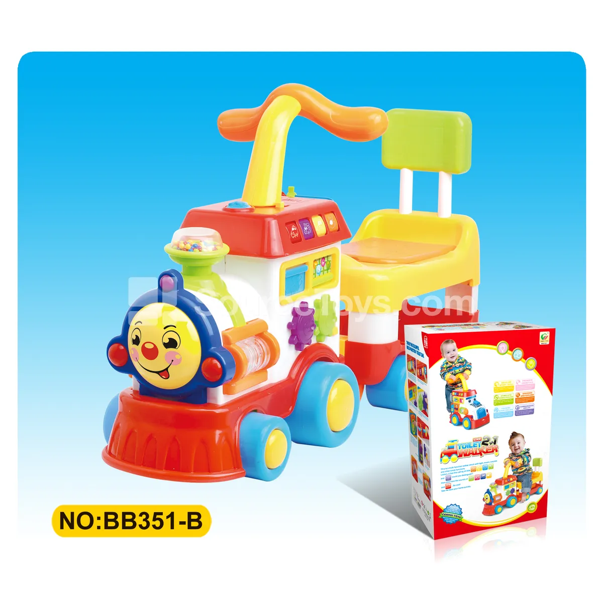 Happy Engine Ride-On Walker with Potty Seat Happy Engine Ride-On Walker with Potty Seat