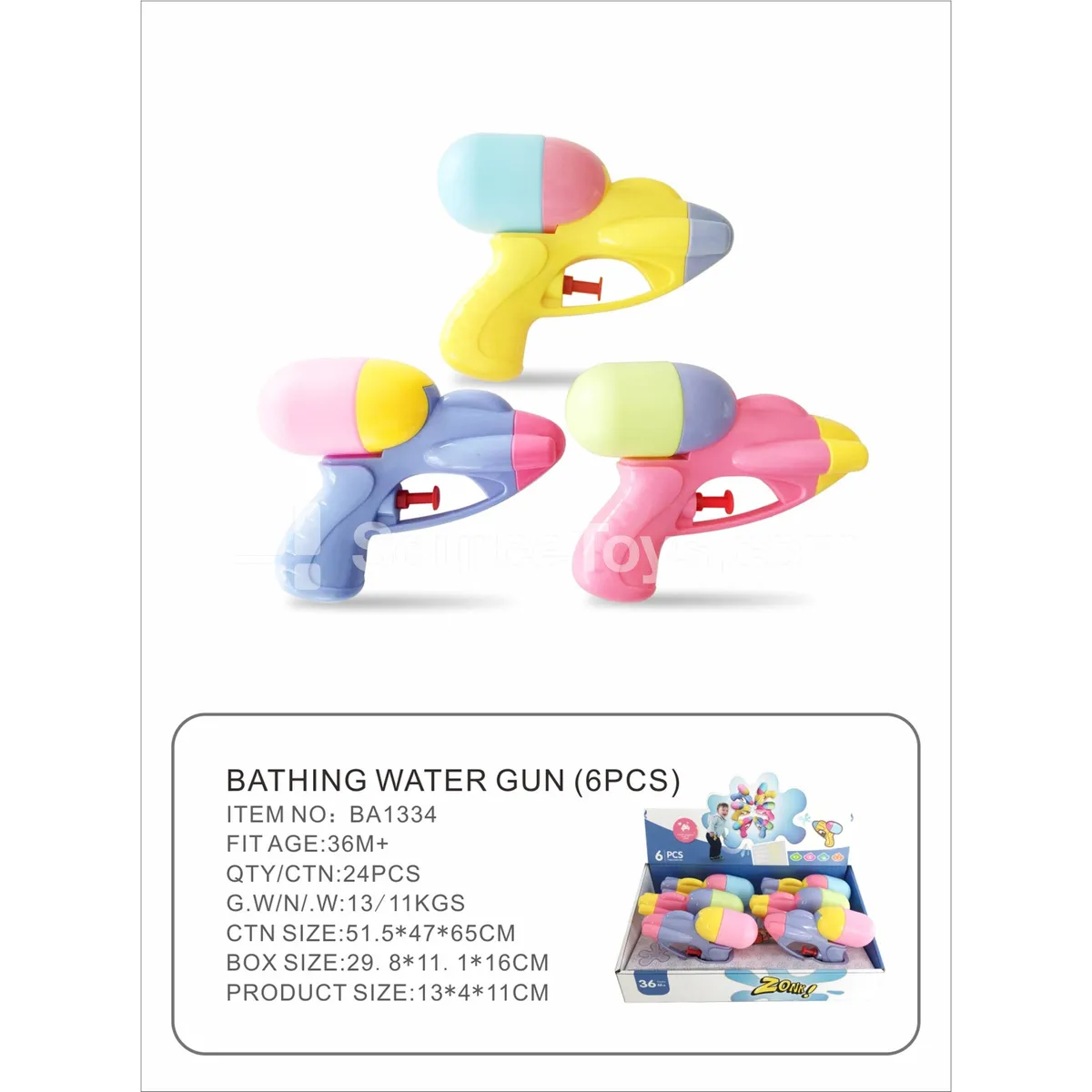6 Water Guns 6 Water Guns