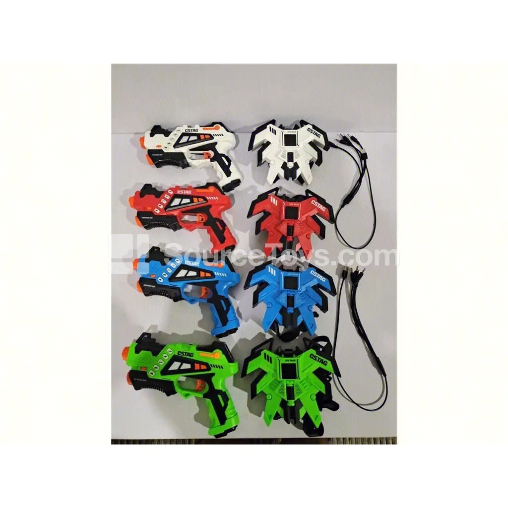 4-Pack Battle Blasters 6601 with Rechargeable Batteries & 4 Vests with Display 4-Pack Battle Blasters 6601 with Rechargeable Batteries & 4 Vests with Display