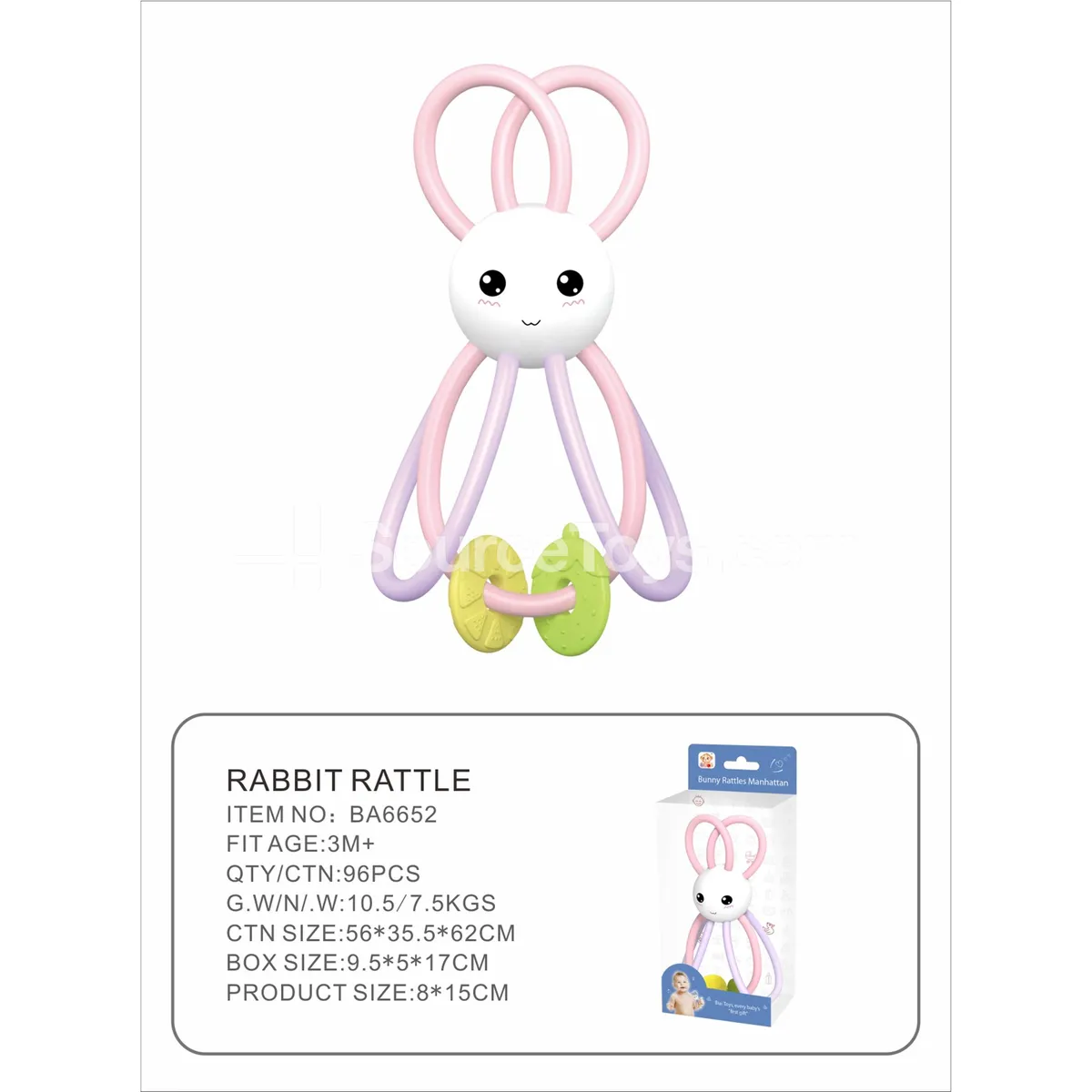 Manhattan Bunny Rattle Manhattan Bunny Rattle