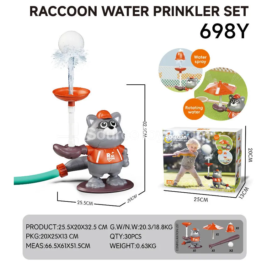 Water-Squirting Raccoon Bath Toy