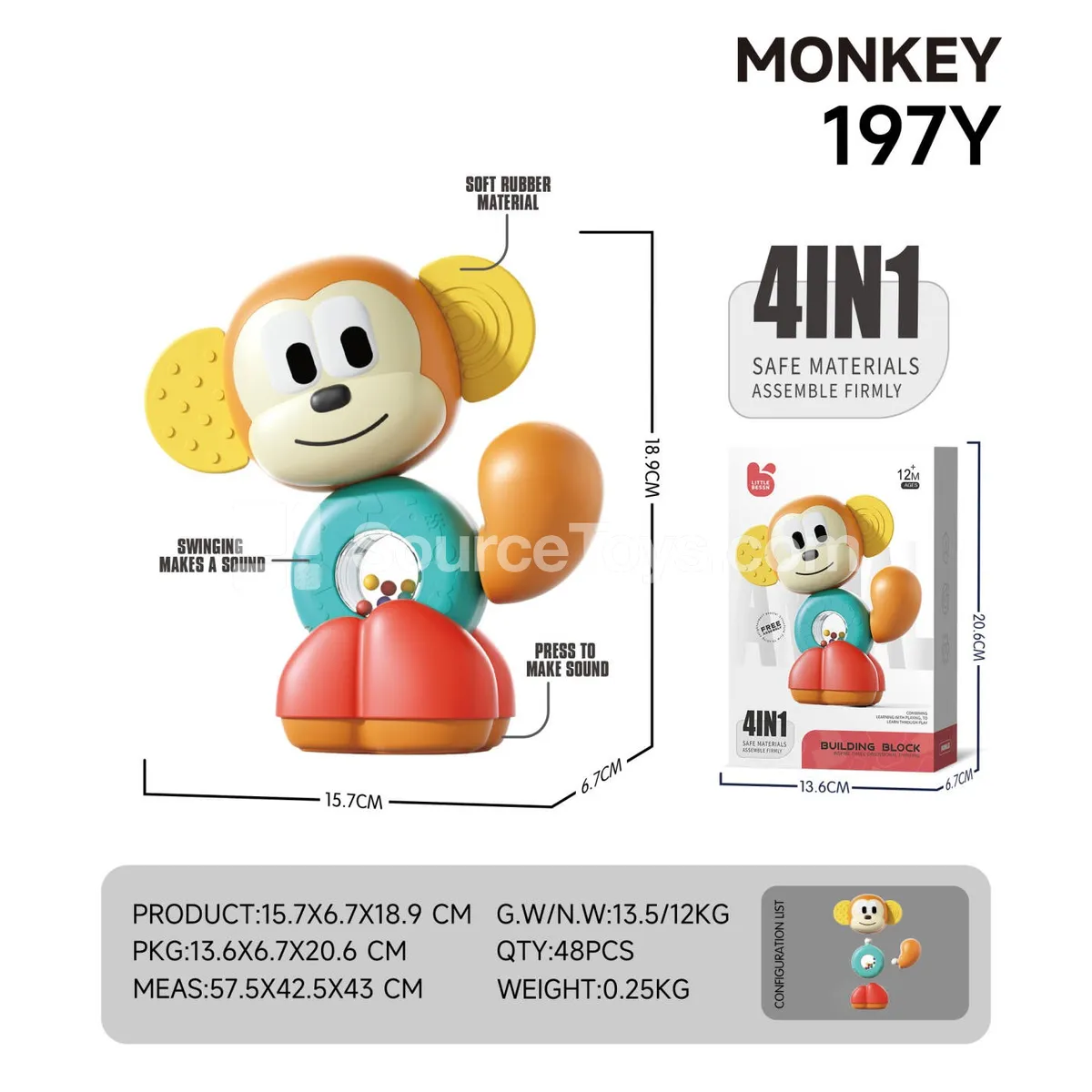 Modular Monkey Novelty Toy Modular Monkey Novelty Toy