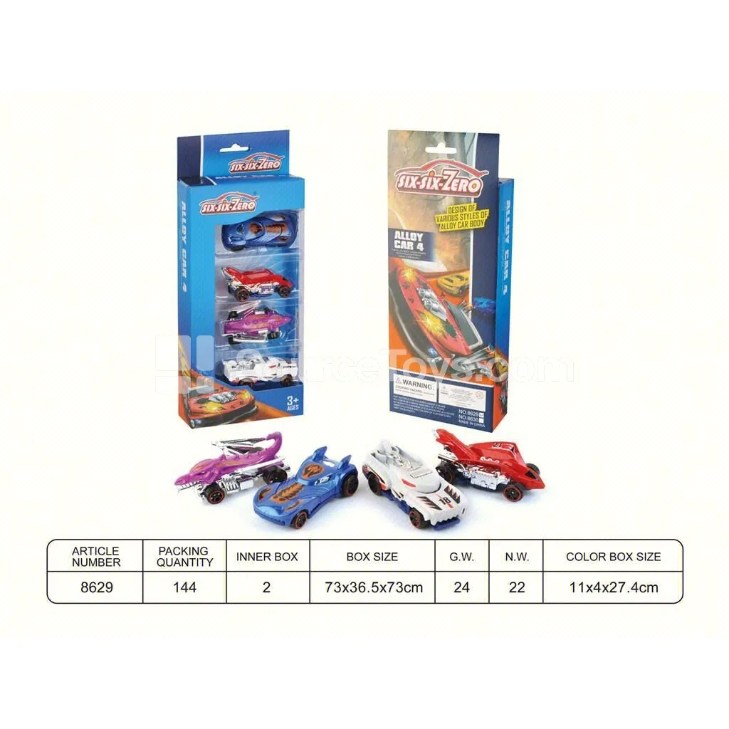 Alloy Sports Car (4 Styles Assorted)