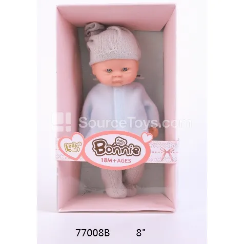 Realistic Vinyl Figure Doll 8 inch Full Vinyl Winter Outfit Boy Doll