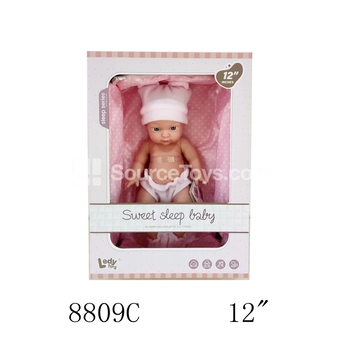 12-inch Vinyl Doll with Hand Basket 12-inch Vinyl Doll with Hand Basket