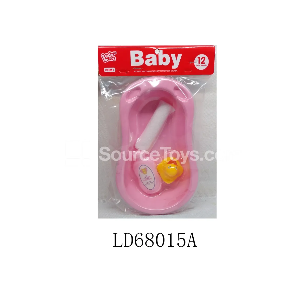 Bathtub, Duck, Towel & Bottle Set