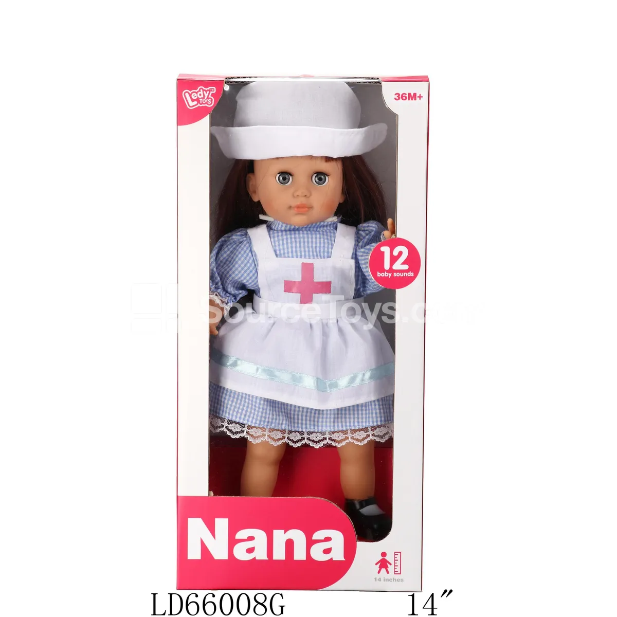 14-inch Vinyl Fashion Doll with Doctor Play Set