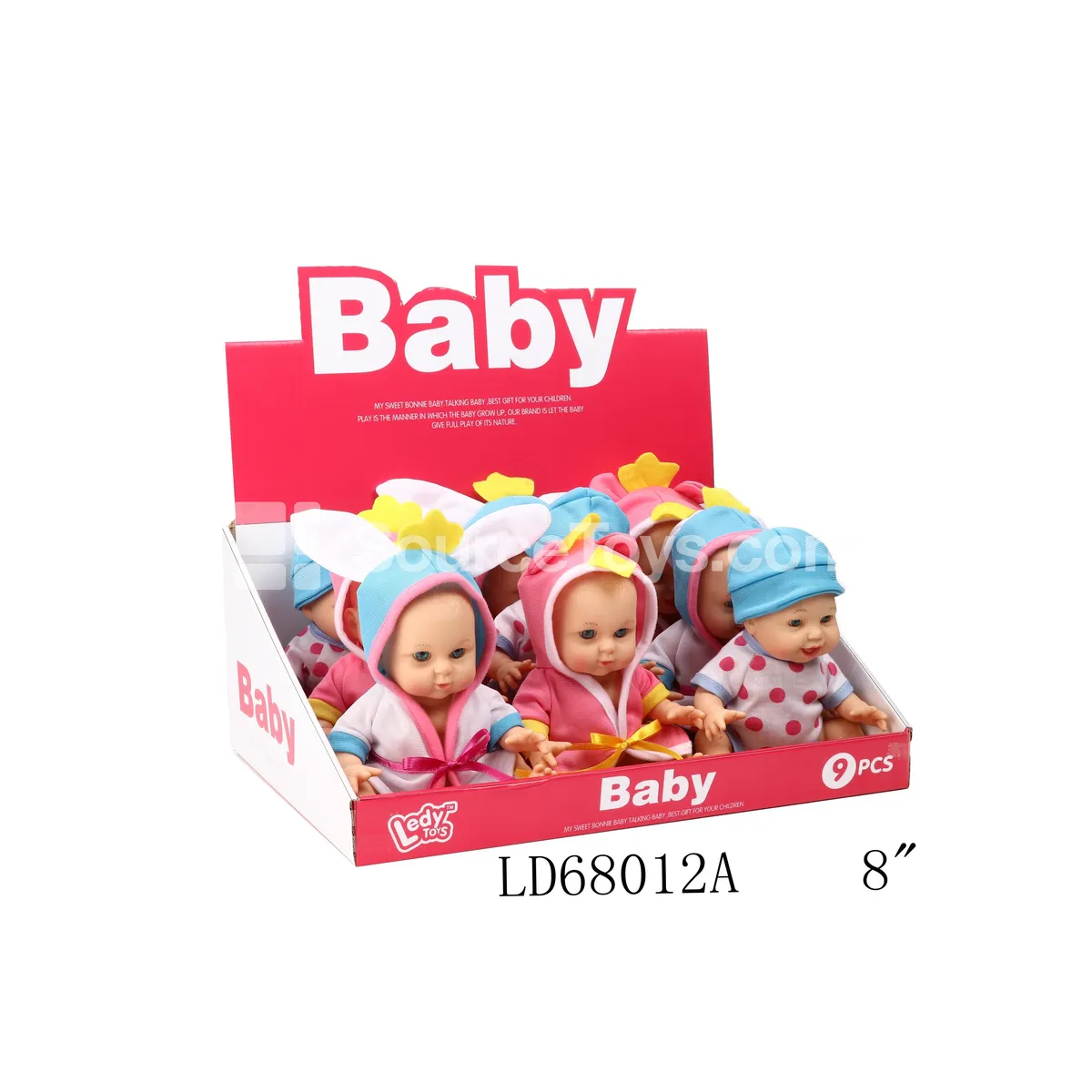 8-Inch Vinyl Animal Figures Set of 9