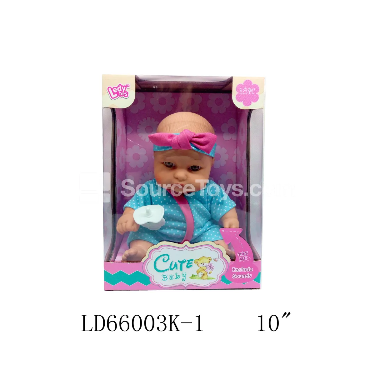 10-Inch Vinyl Doll with 12 Sound Functions and Accessories 10-Inch Vinyl Doll with 12 Sound Functions and Accessories