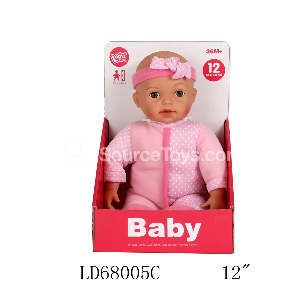 12-inch Stuffed Vinyl Sitting Boy Doll with 12 Sounds 12-inch Stuffed Vinyl Sitting Boy Doll with 12 Sounds