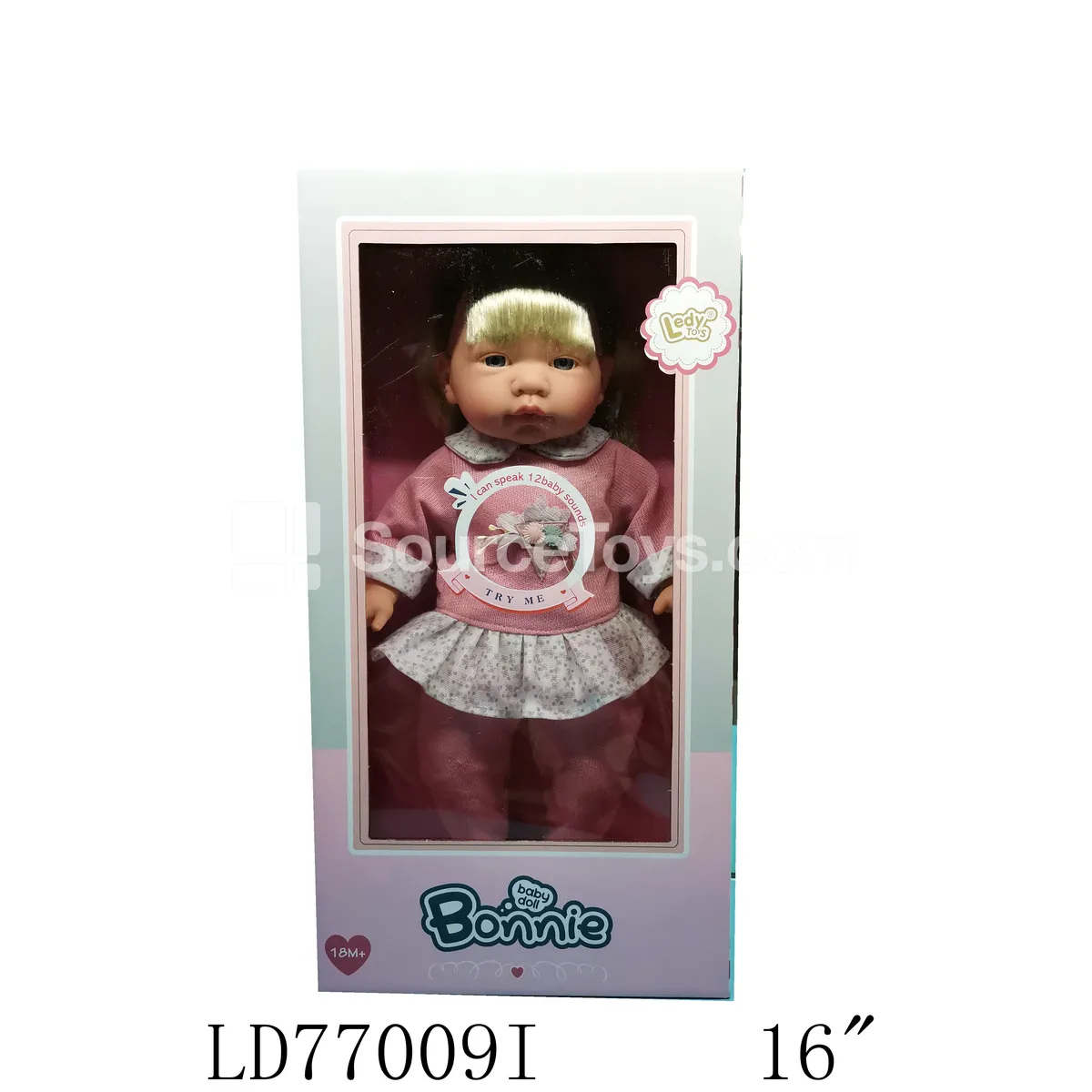 16-inch Vinyl Doll with Sound, Casual Pants, Cotton Body 16-inch Vinyl Doll with Sound, Casual Pants, Cotton Body
