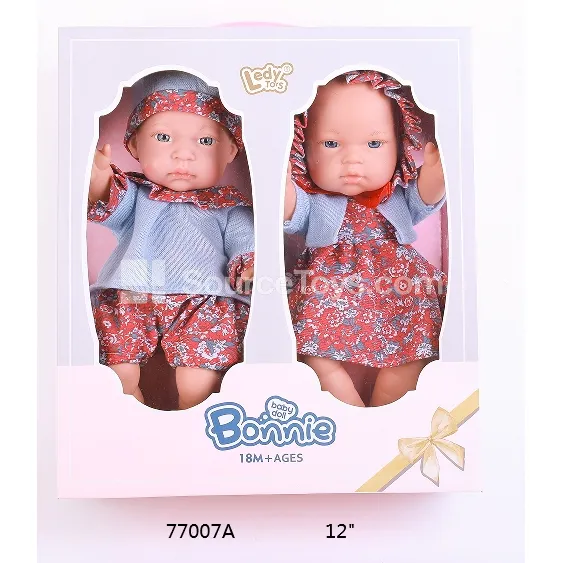 12-inch Vinyl Fashion Doll Set of 2 with Outfits