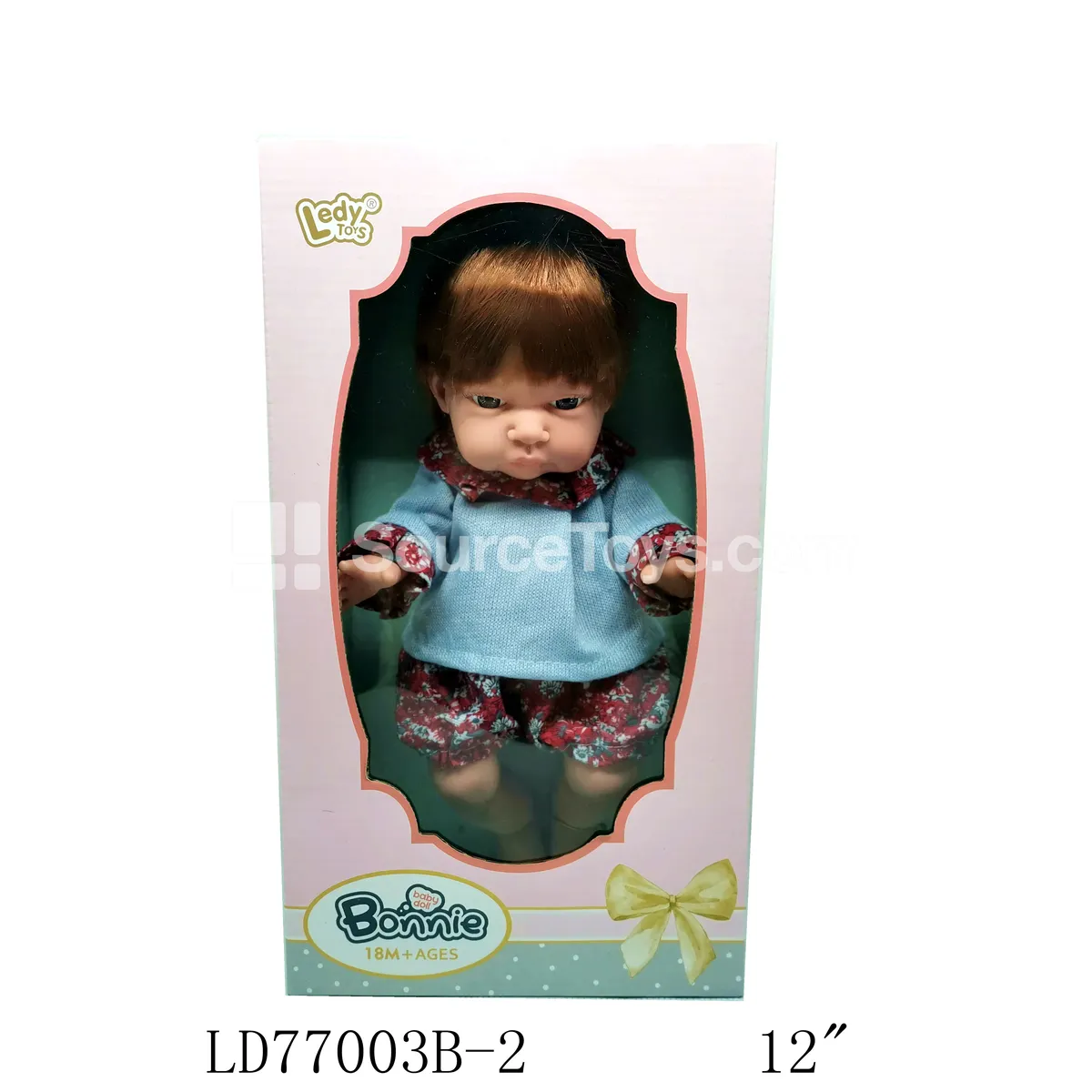 12-inch Vinyl Fashion Doll with Short Hair and Casual Outfit