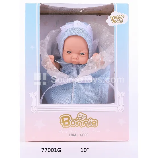 10" Vinyl Baby Doll with Pacifier & Blanket 10