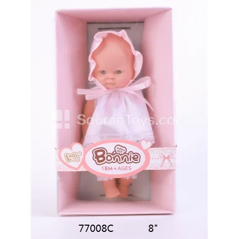Vinyl Baby Doll 3-Piece Set 8 inch