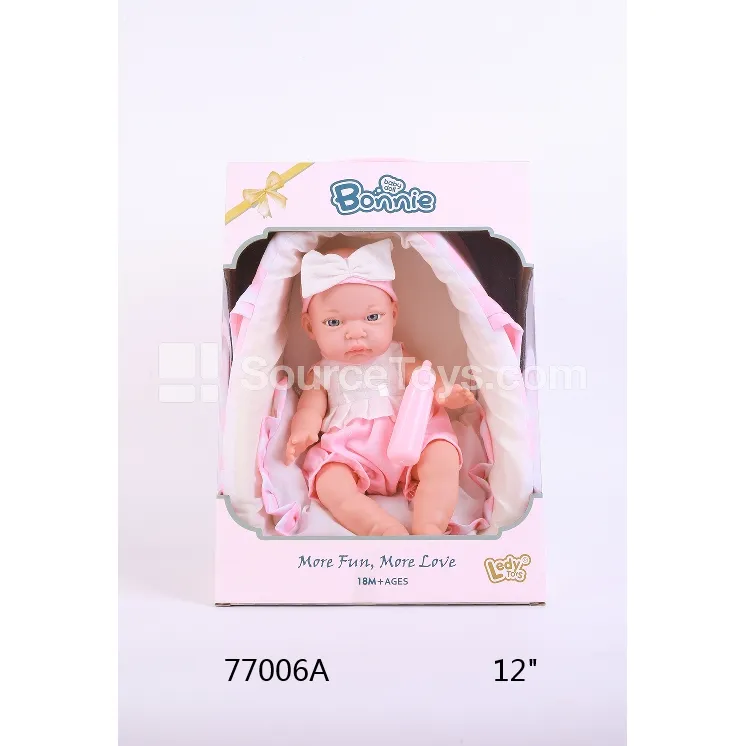 12-inch Vinyl Figure Doll with Fabric Basket 12-inch Vinyl Figure Doll with Fabric Basket