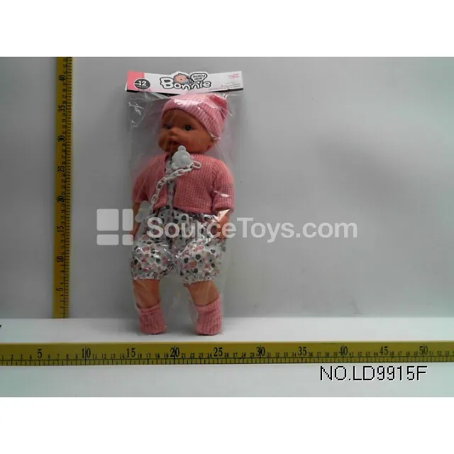 Realistic Vinyl Figure Doll 16 inch 12 Sounds Filled