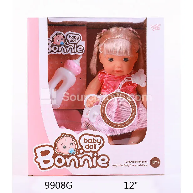 12-inch Vinyl Doll with Drinking, Urinating Sounds, Pacifier Chain, Bottle, and Potty 12-inch Vinyl Doll with Drinking, Urinating Sounds, Pacifier Chain, Bottle, and Potty